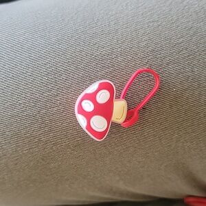 Adorable mushroom straw topper